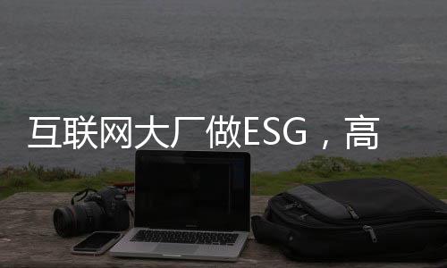 互联网大厂做ESG，高大上VS接地气，怎么选？
